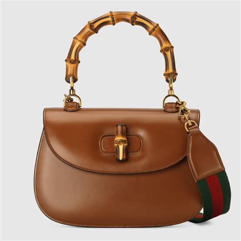 gucci bamboo brown bag|gucci bamboo bag price.